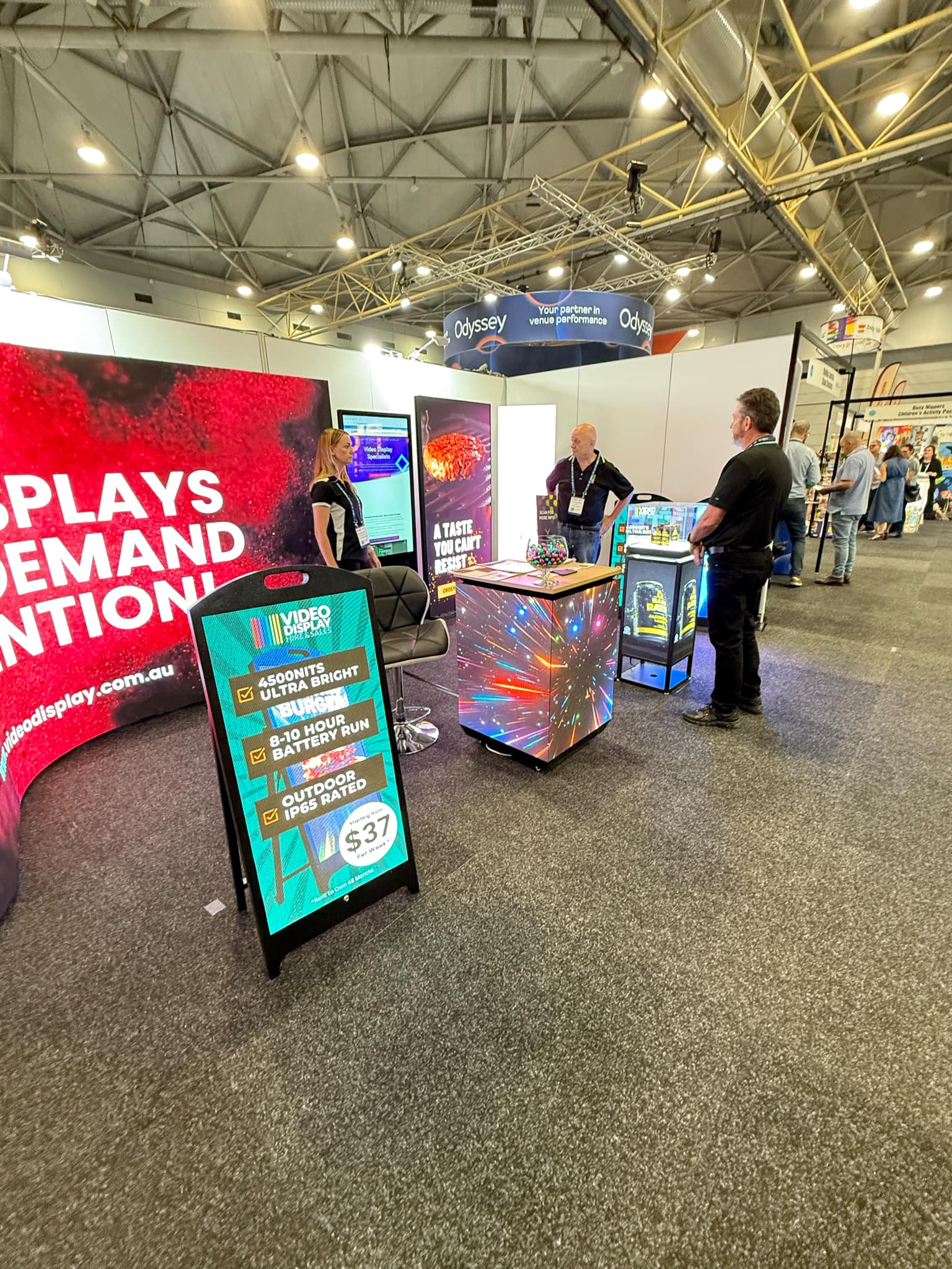 Outdoor LED Battery A-Frame display