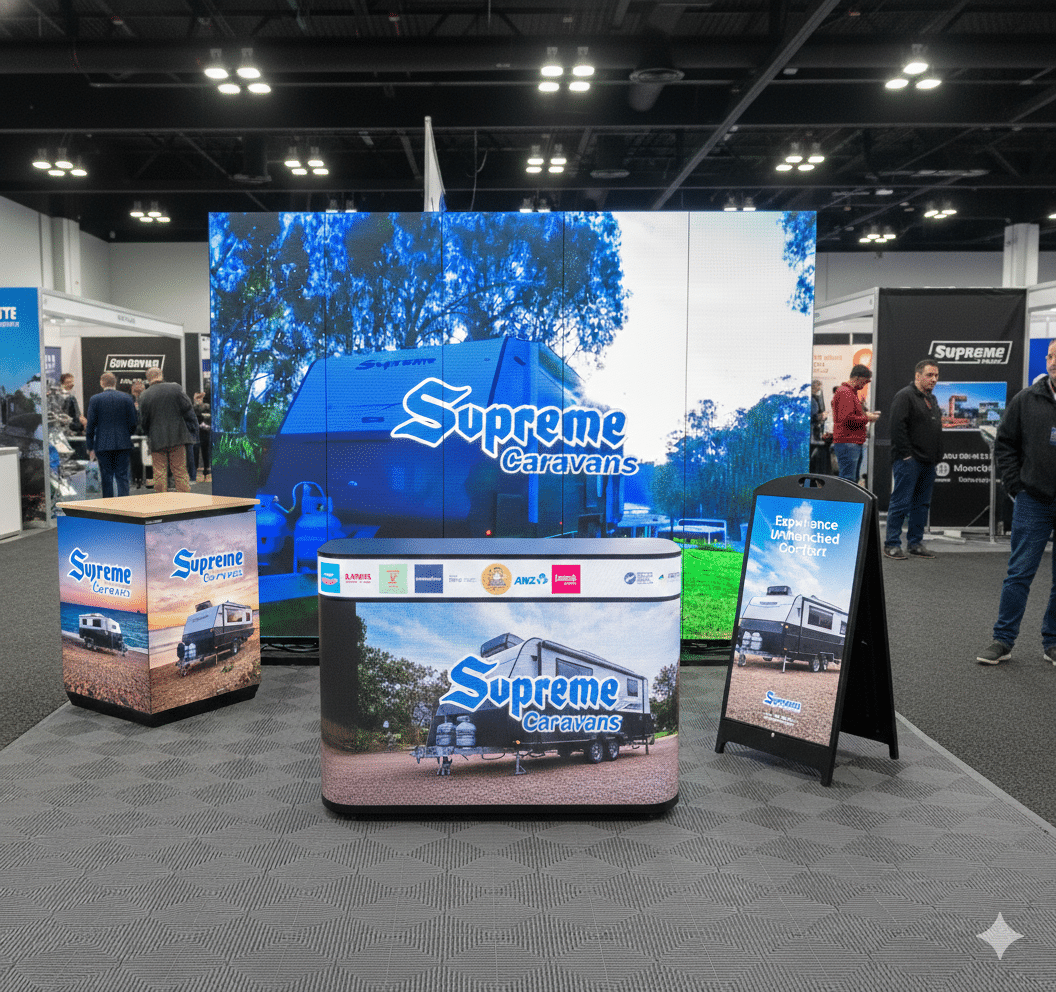 Full Video Display product range at trade show